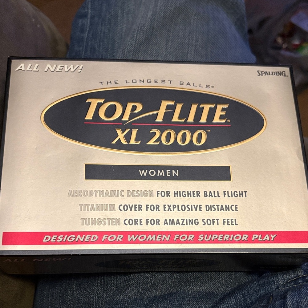TOP FLITE XL 2000 WOMEN Brand New Box of 9 Golf Balls NIB